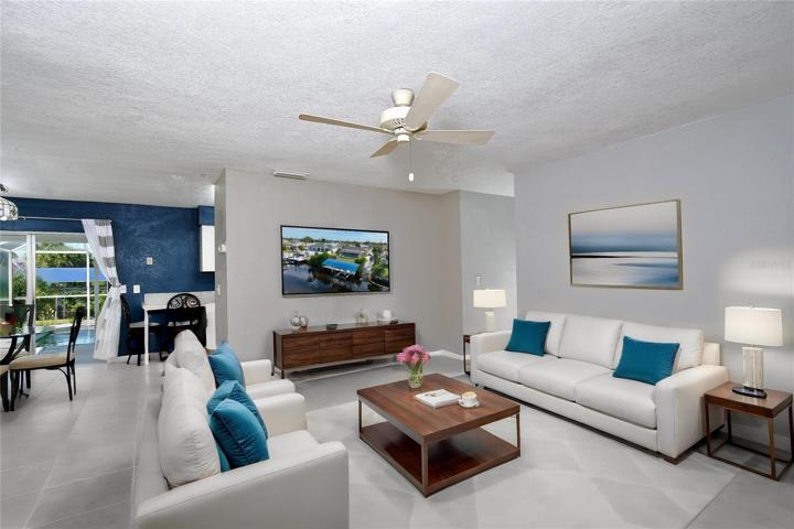 Virtual look of the living room.