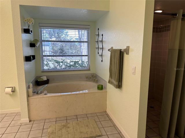 Master bath- with a soaking tub & walk-in shower