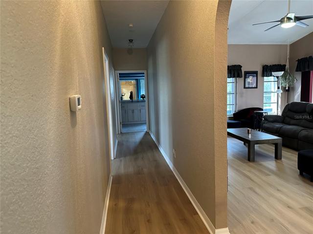 Hall to bedrooms 2,3 & bath 2/ split floor plan
