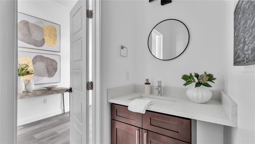 1/2 Guest Bathroom in the foyer