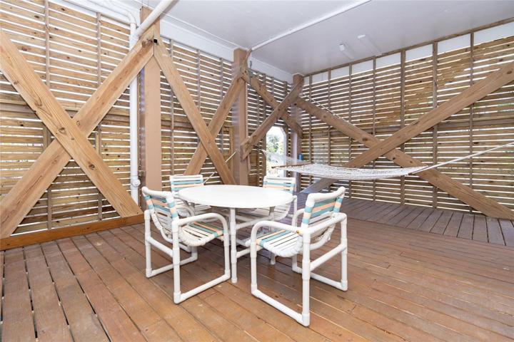 Deck Under Home.