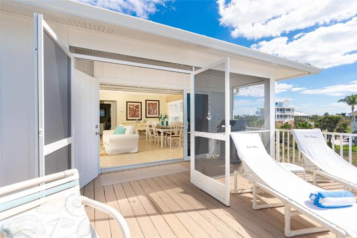 View of Living Area from Deck.