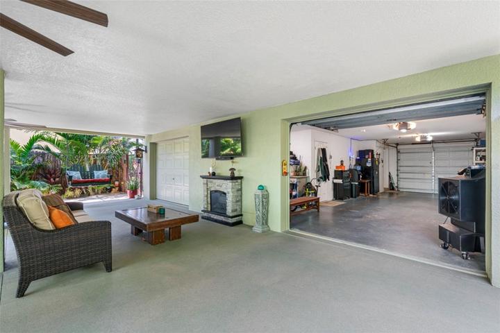 garage doors on front and back