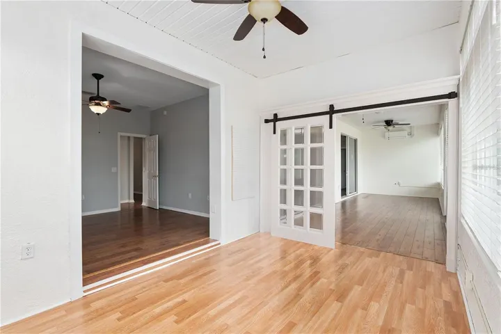 Virtual barn doors for 2nd bedroom suite