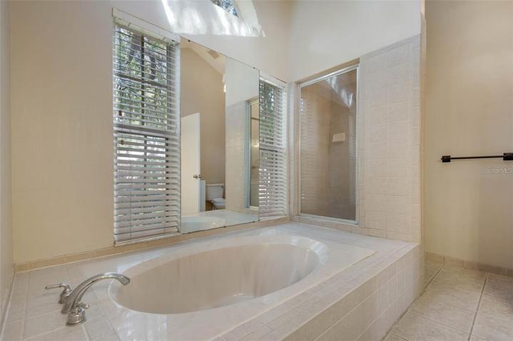 Master Bath with Tub and Shower and Dual Sinks