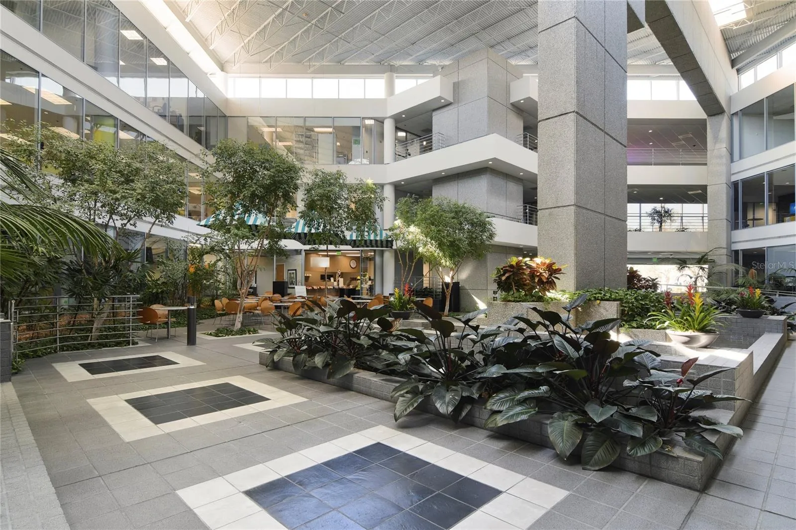 Atrium with Water Fountain Feature. Very Peaceful and Relaxing Space