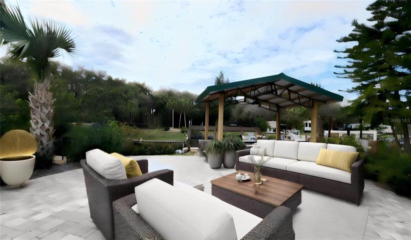 plenty of room for outdoor living space