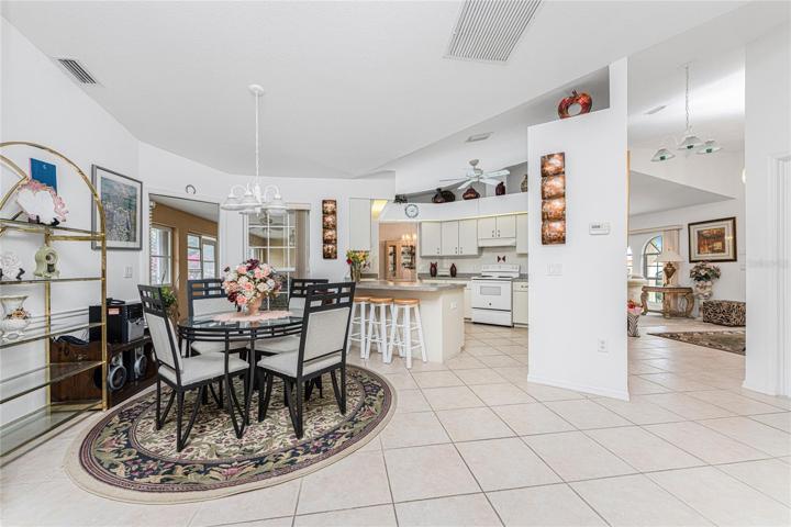 Kitchen and dinette area