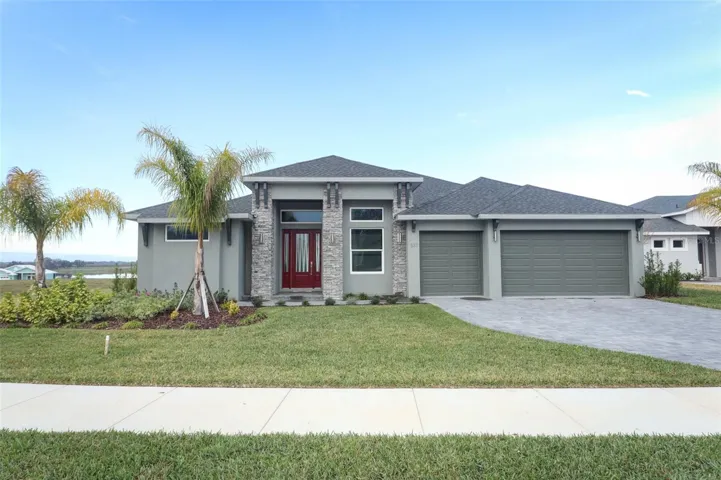 New construction with 3 car garage