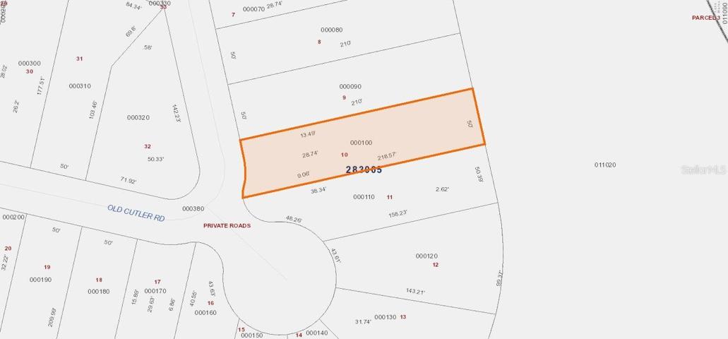 Polk County Property Appraiser plat map.