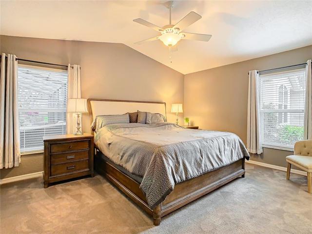 Large master bedroom suite with a walk-in closet and en-suite bathroom