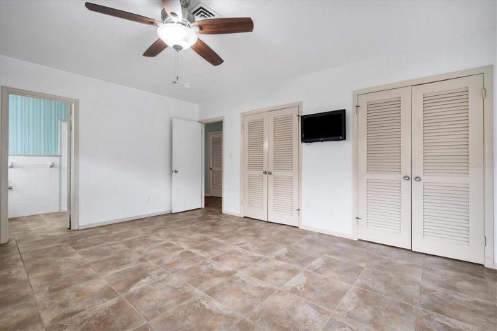 Master Bedroom with Dual Walk-in  Closets