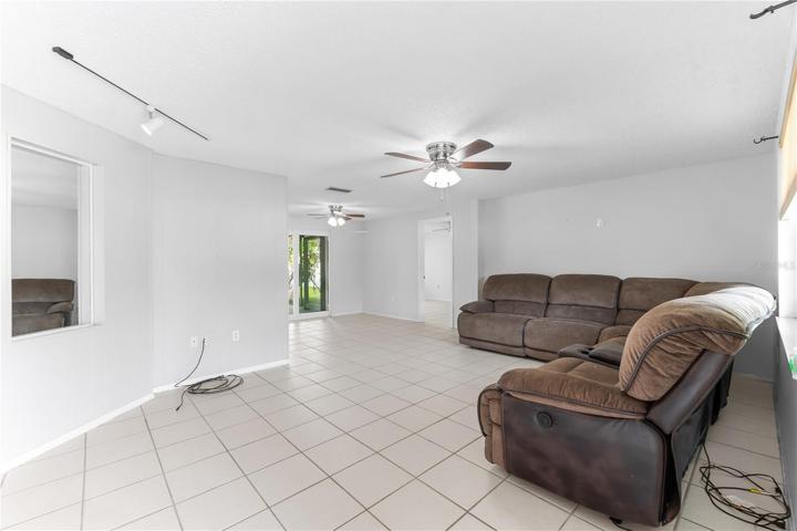 Living room with ceramic tile