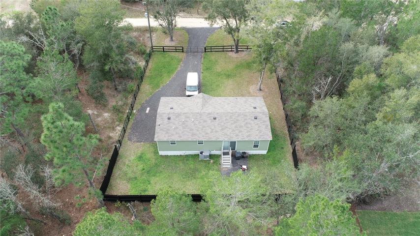 Privacy fence in backyard