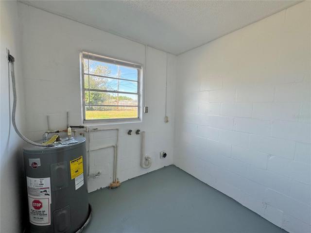 Inside utility room