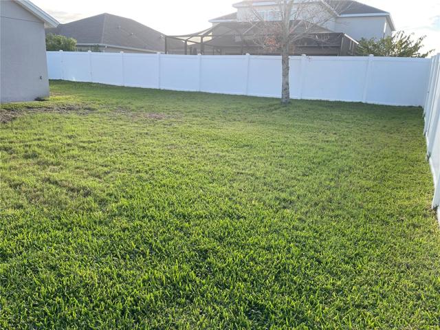 Spacious back yard
