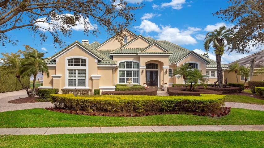 Lakefront estate in guard gated community