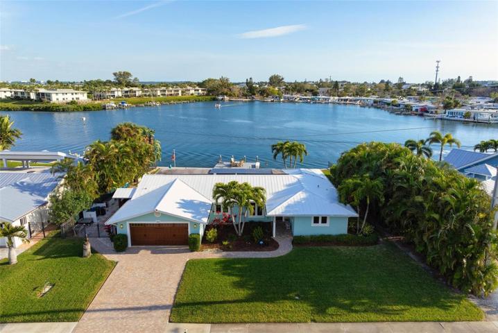 Aerial view of front of home