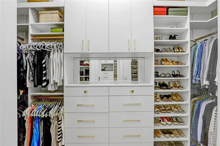 Master Bedroom Walk-In Closet #2 with Built-Ins.