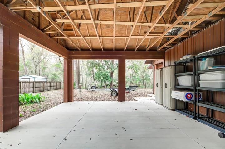 Covered Side Porch
