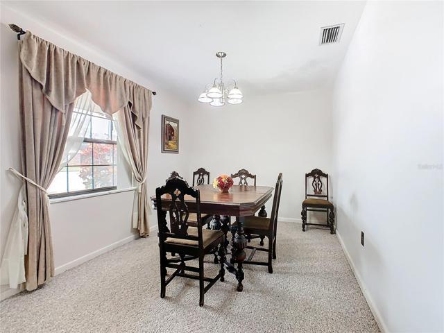 Formal dining room is at the front of the home.