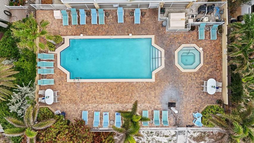 Full size heated pool and spa