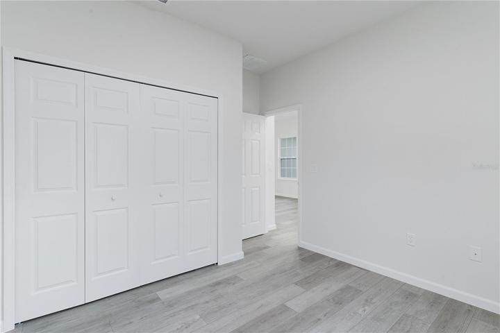 Bedroom 3 looking towards front entry area