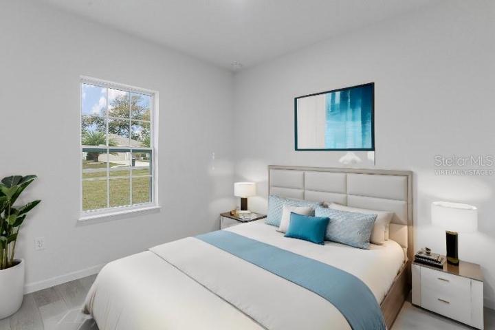 Virtually staged bedroom 2