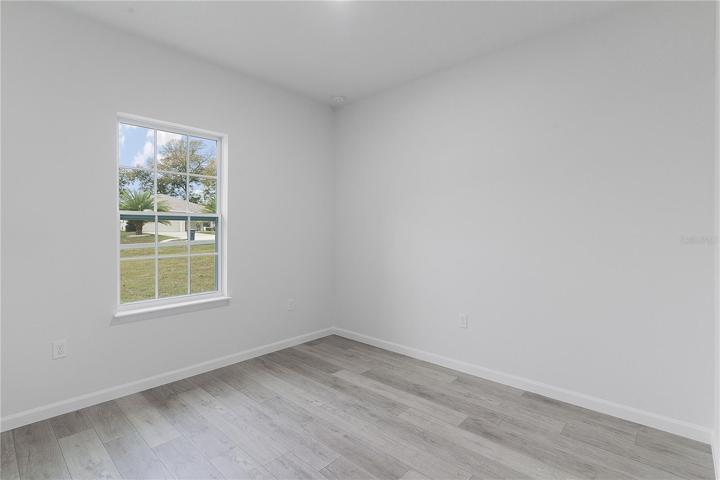 Bedroom 2 is on the front with a window facing the street