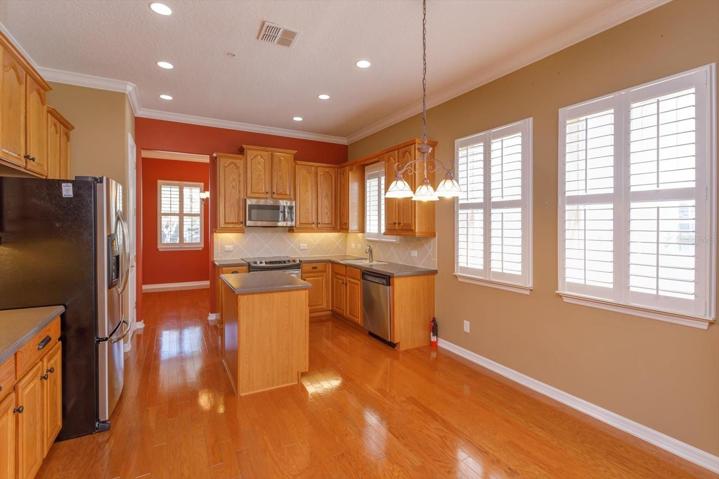 Dinette area and kitchen.