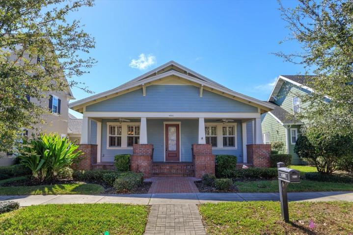 Beautiful entry with brick pavers and spacious front porch.  Perfect for enjoying our Florida weather!
