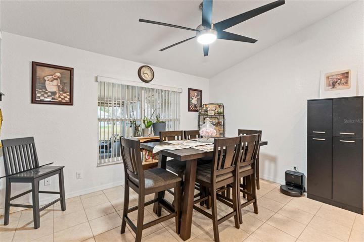 Dining area off of kitchen