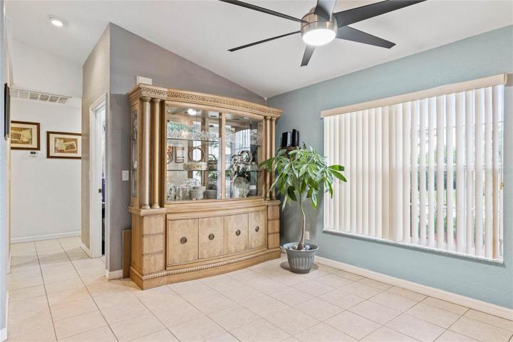 Formal dining area at the front of the house
