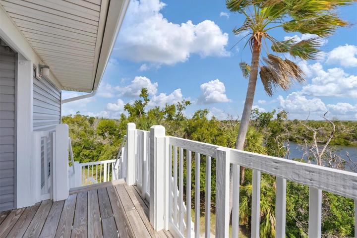 Top of stairs deck