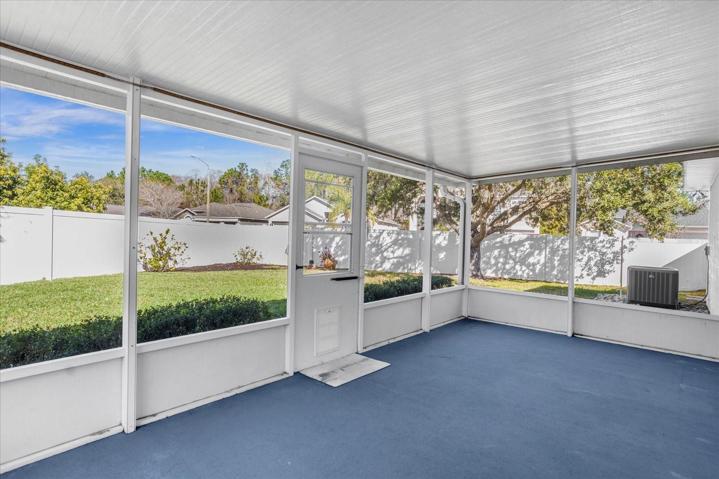 Enclosed screened in patio