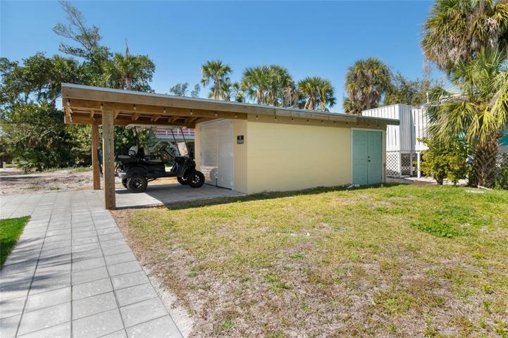 Shed provides additional storage space!