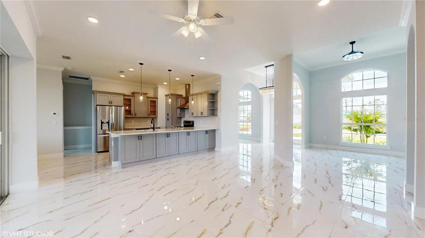 Family Room View of Kitchen/Living Room
