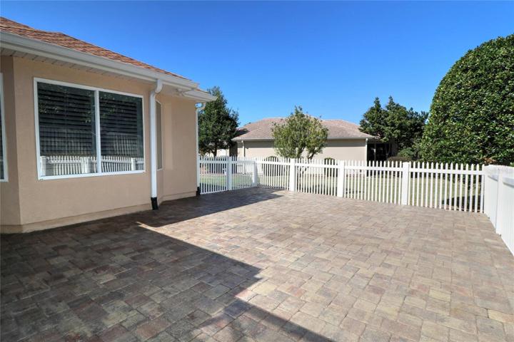 Fenced Patio.