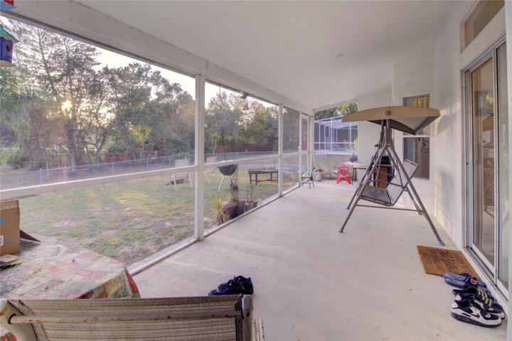Screened in back porch