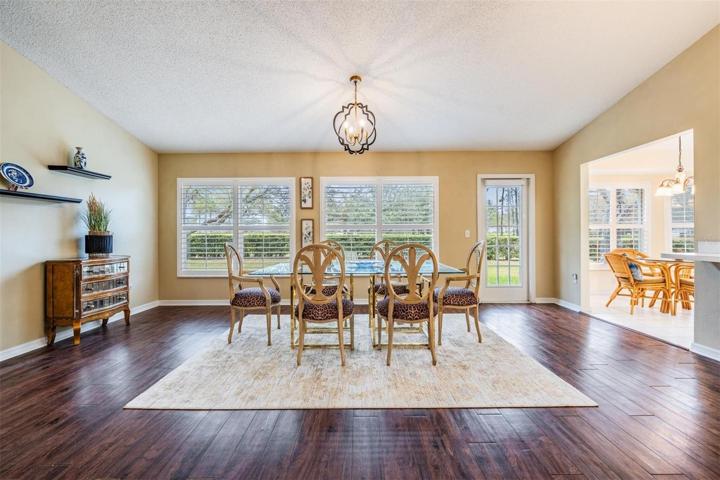 Large windows and direct access to the back patio