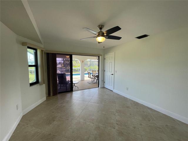 Mast Bedroom View with Sliders to Pool/Patio