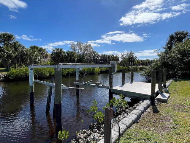 Canal, boat lift, dock