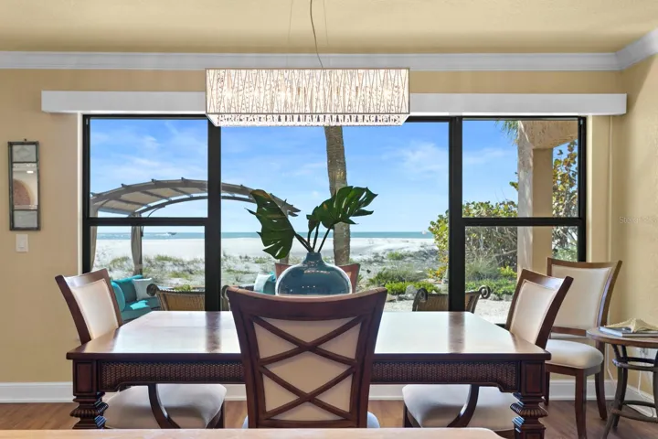 View from the dining room (first floor) through new windows.  Definitely has the WOW factor!