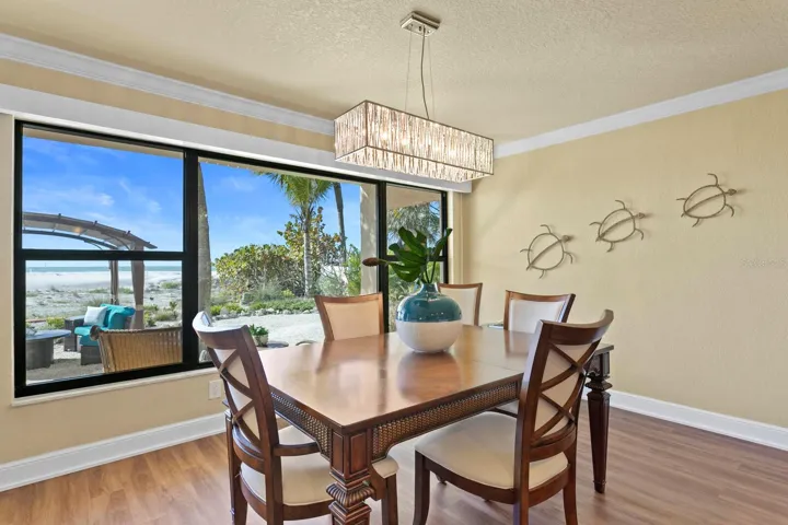 Dining Room open to family room and kitchen.