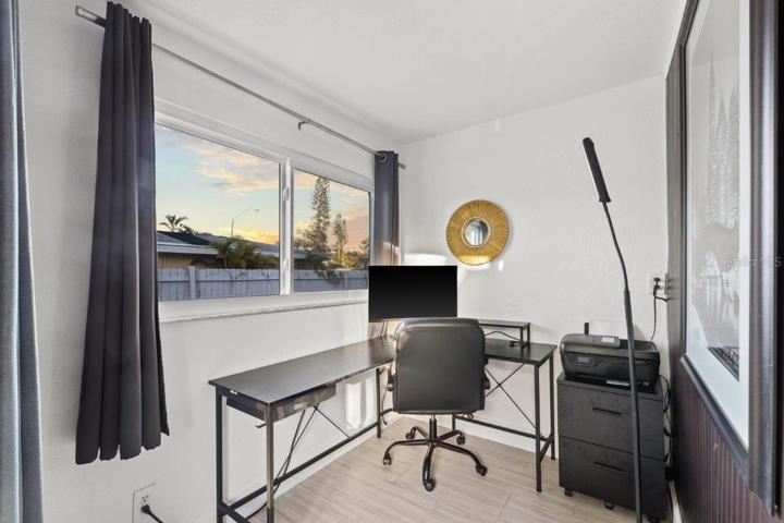 Living Room nook that could be a home office or library.