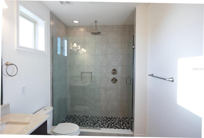 upstair - master bathroom with walk in shower