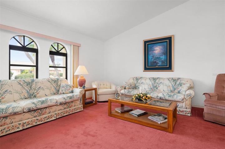 Natural light fills this formal space.