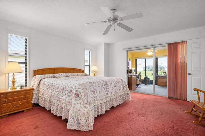 Primary Bedroom is spacious.