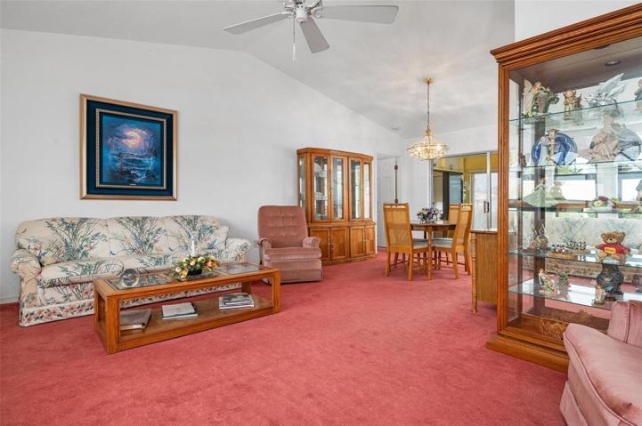 Large formal living room and dining room.