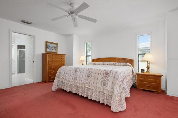 Spacious primary bedroom.